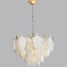 Люстра ODEON LIGHT PORCELA HALL ODL24 517 E14 21*40W металл фарфор стекло, золото белый прозрачный 5051/21