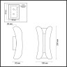 Уличный настенный светильник ODEON LIGHT HIGHTECH KRISTA 3886/6BG